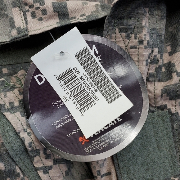 Defender M Tencate Camo Jacket Mens M Short Army Combat Uniform Flame Resistant - Picture 7 of 13